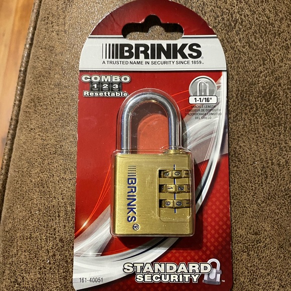 BRINKS Standard Security 3-dial Combination Resettable Padlock 🔒 (New) - Picture 5 of 14